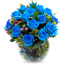 파란장미 로즈데이 장미 꽃바구니 꽃병 블루로즈 꽃배달